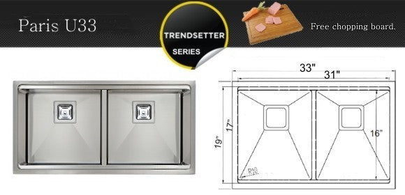 edit1 Paris 50/50 (Multi-function Cutting Board) 33"